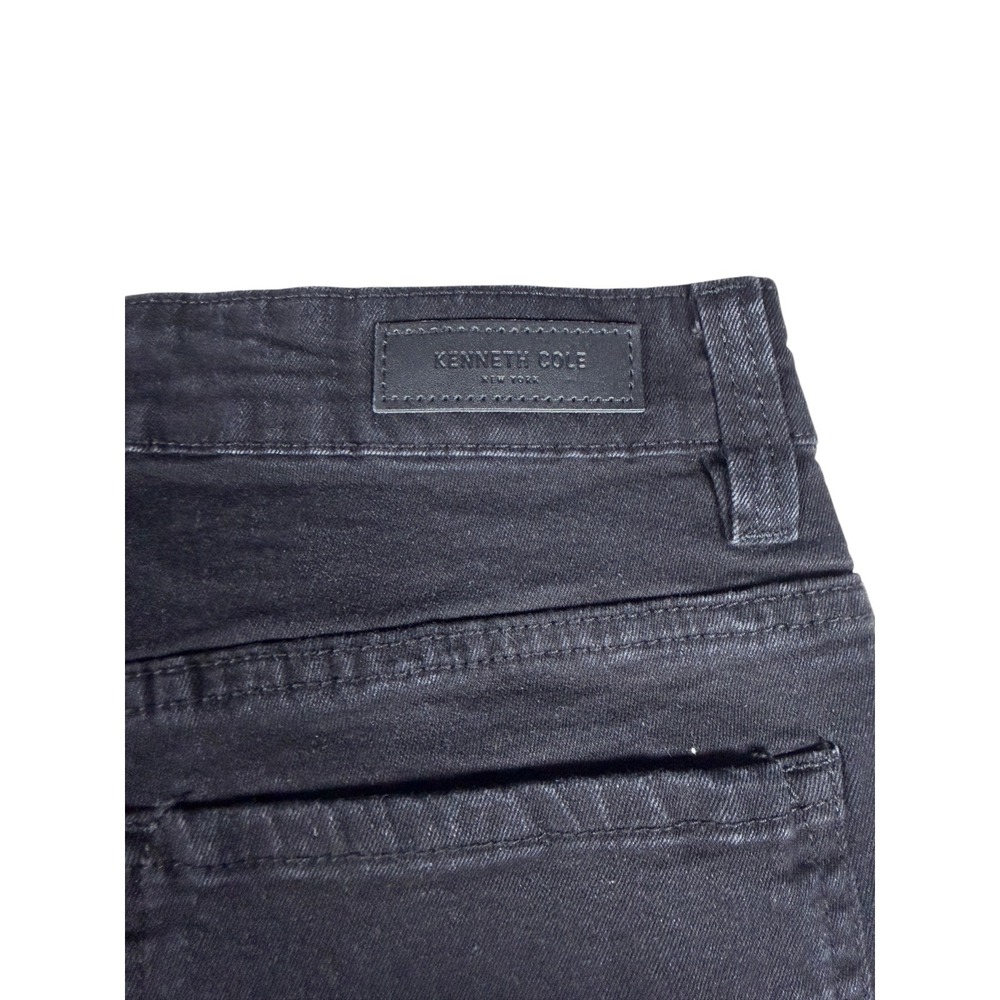Kenneth Cole New York Mens Slim Fit Black Jeans 32x30 Solid Denim Pants - Picture 4 of 5